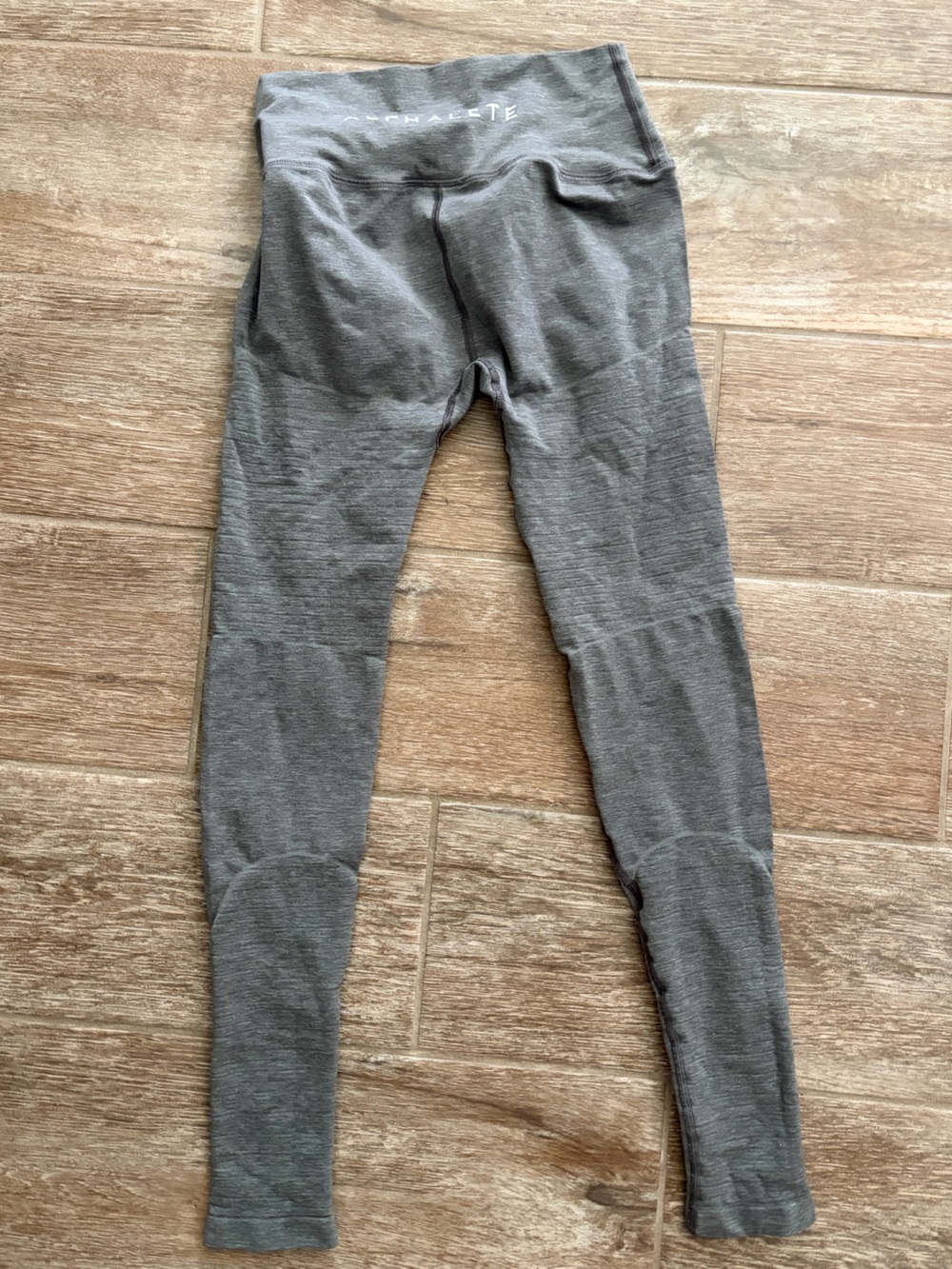 Alphalete Gray Seamless High-Waist Leggings